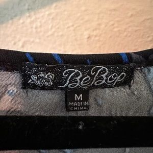 Blue and gray splash dress